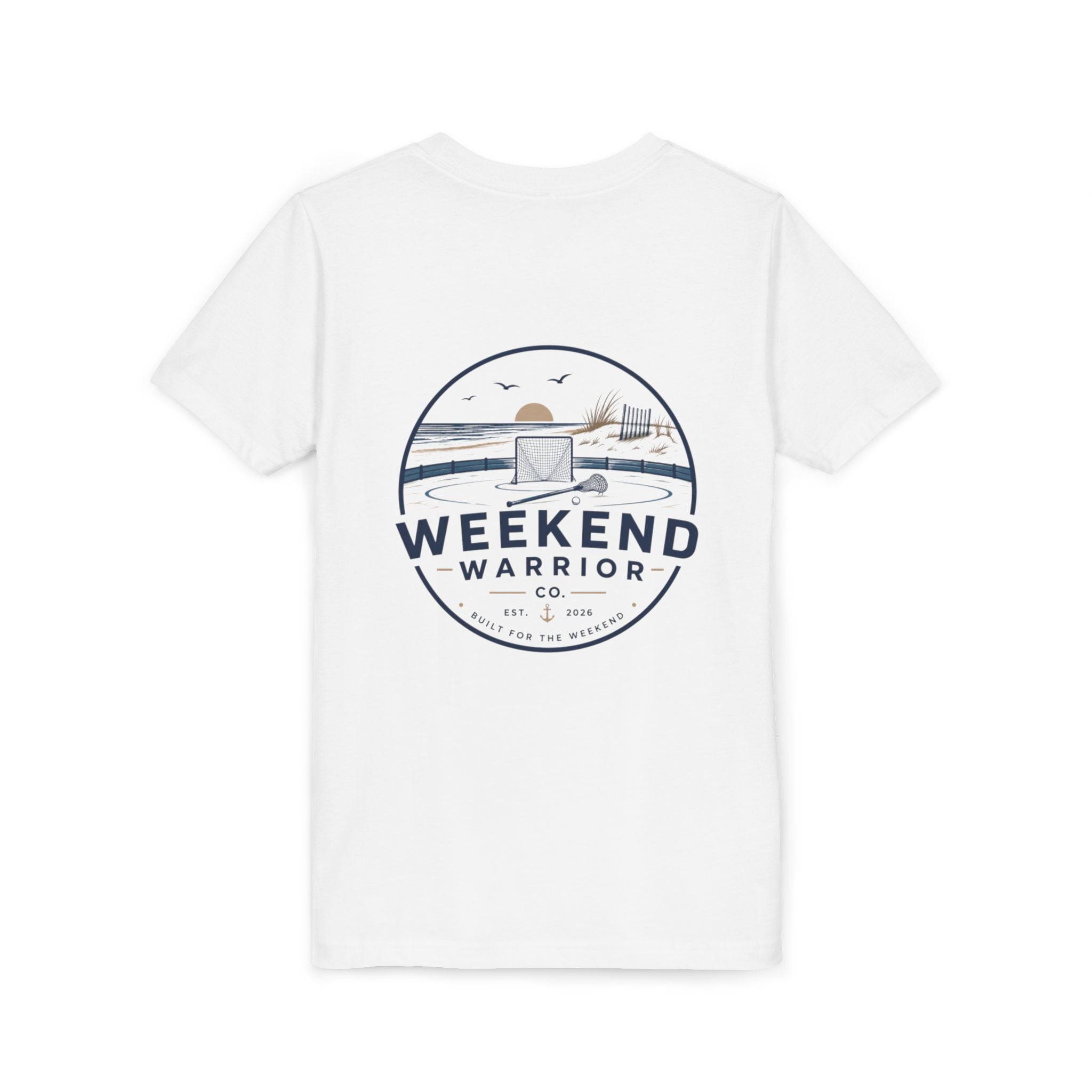 Weekend Warrior Youth Tee — Coastal LAXX Graphic Shirt