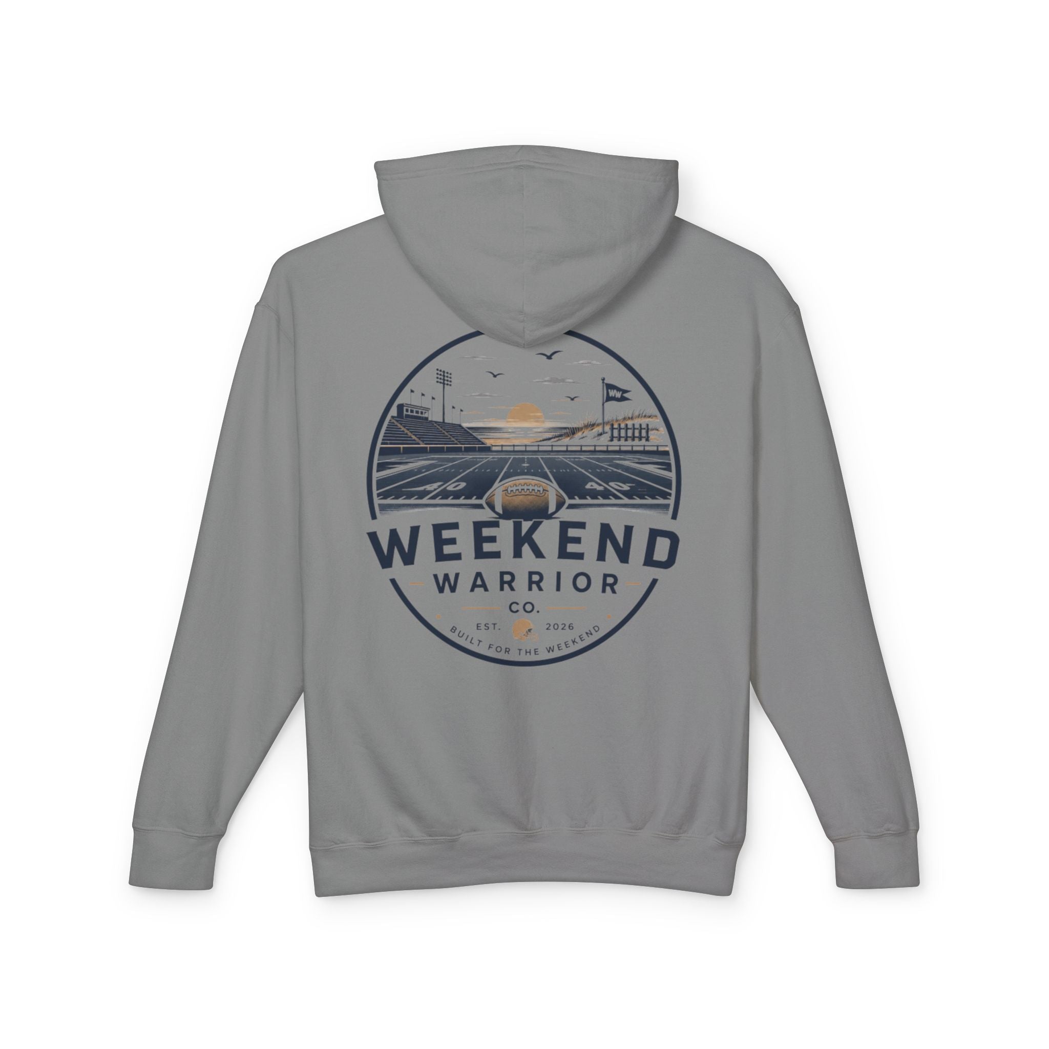 Weekend Warrior Hoodie — Coastal Football Hooded Sweatshirt
