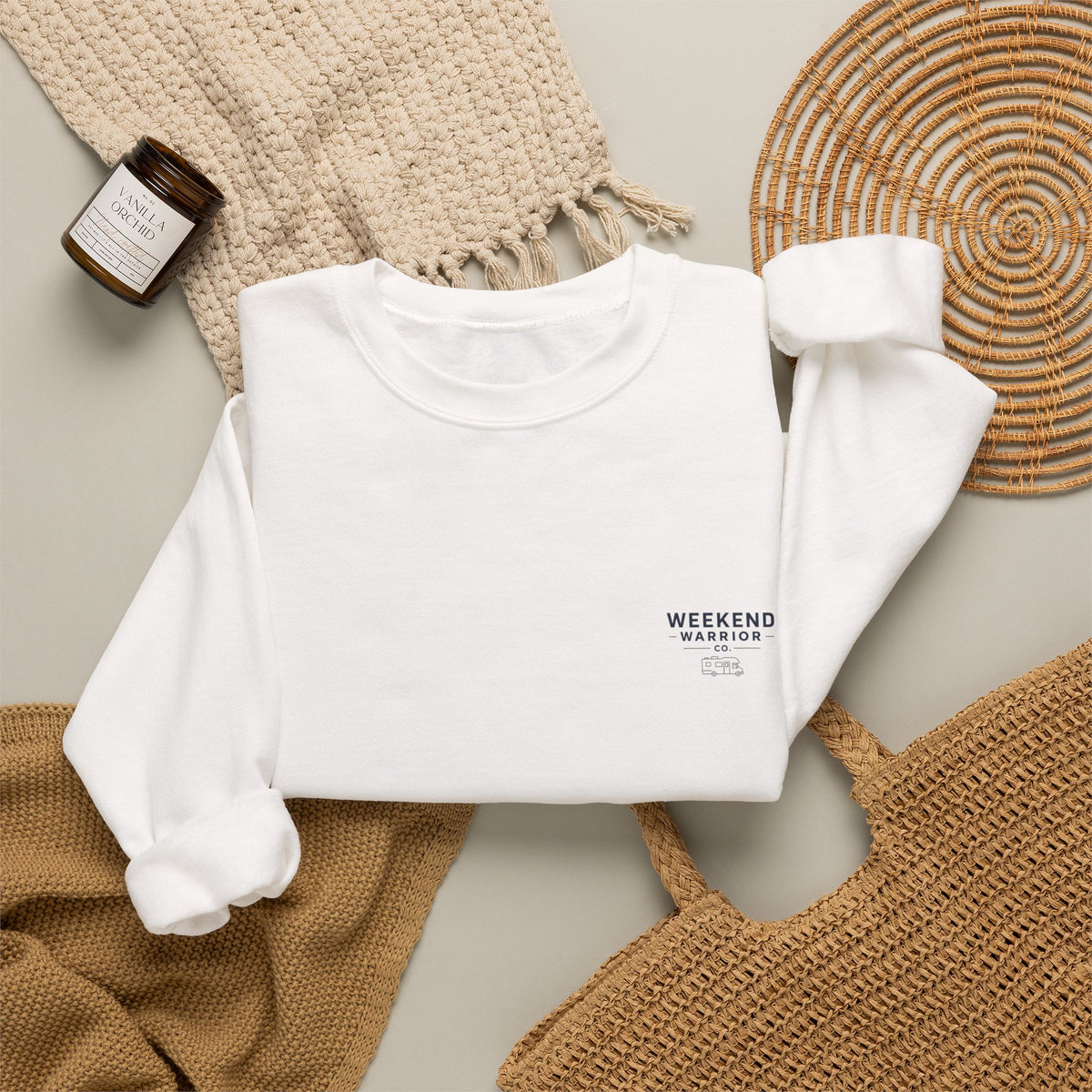 Weekend Warrior Sweatshirt – Camping Graphic Crewneck