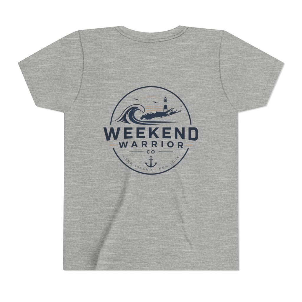 Custom OG Weekend Warrior Youth Tee — Coastal Lighthouse Surf Graphic Shirt