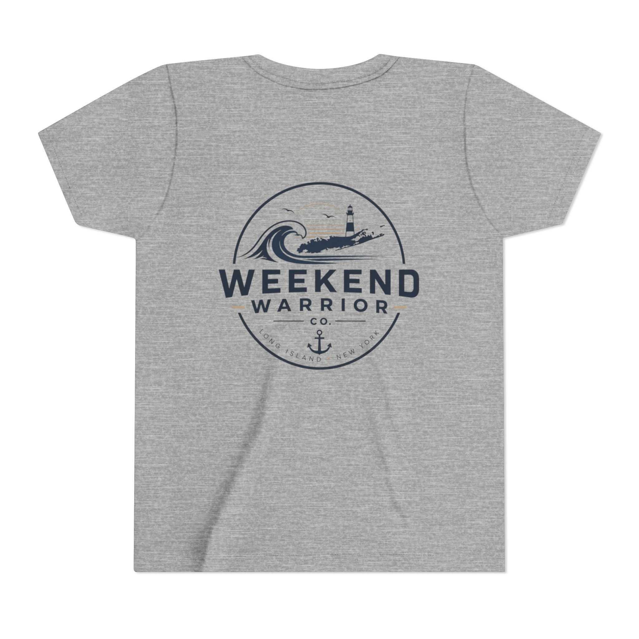 Custom OG Weekend Warrior Youth Tee — Coastal Lighthouse Surf Graphic Shirt