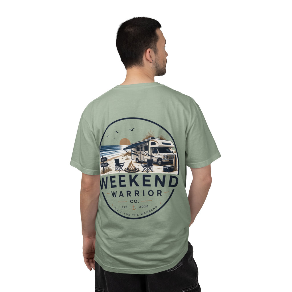 Weekend Warrior T-Shirt — Coastal Camping Graphic