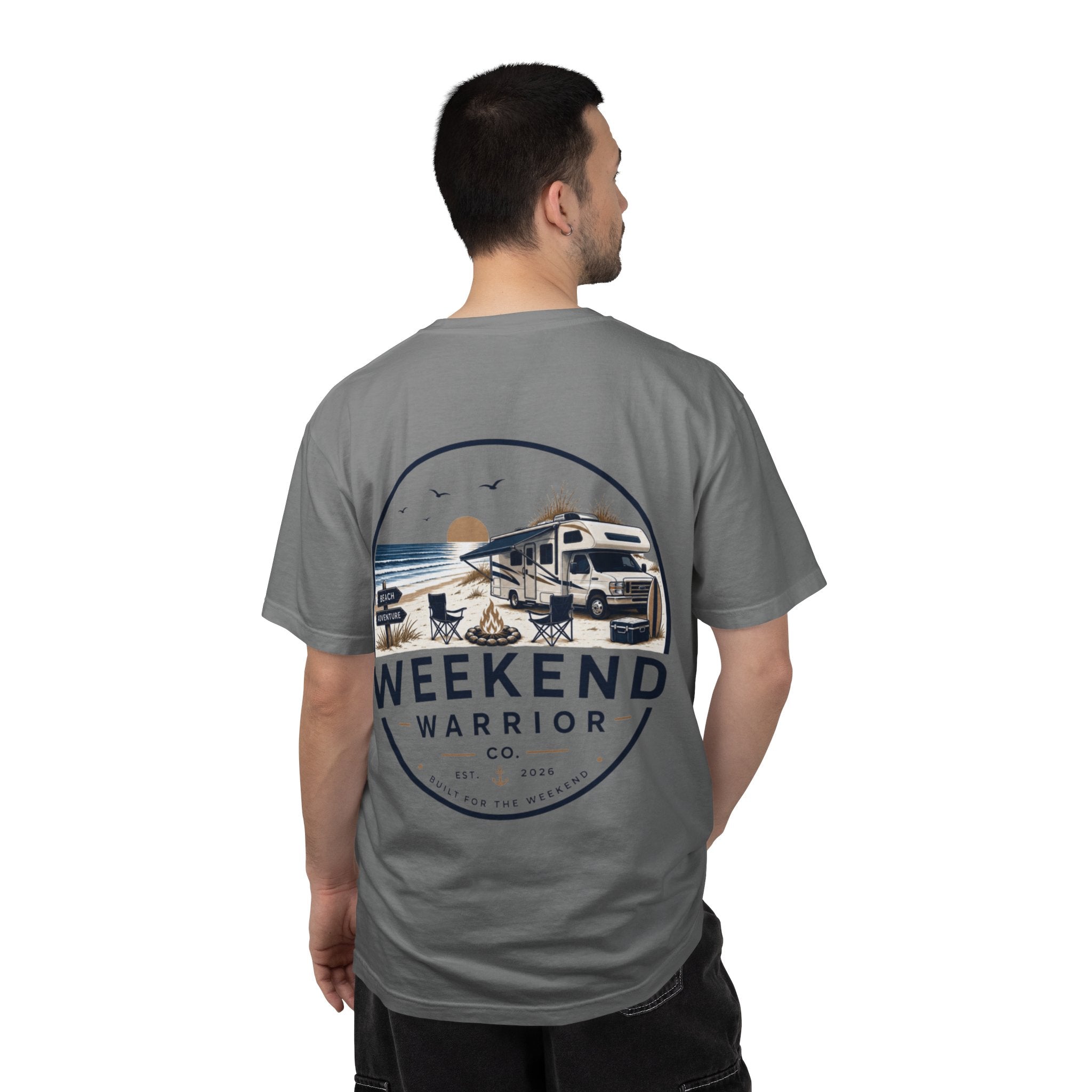 Weekend Warrior T-Shirt — Coastal Camping Graphic