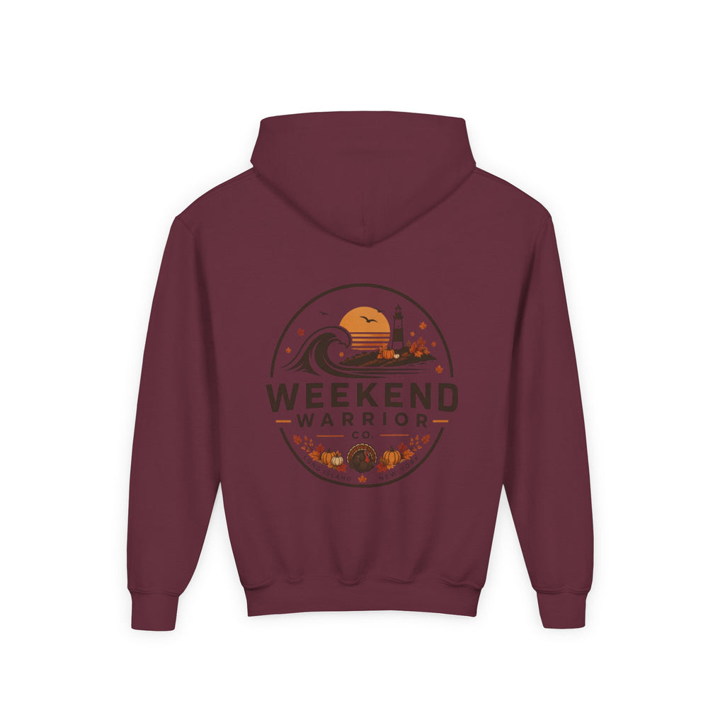 LIMITED EDITION Weekend Warrior Youth Hoodie — Thanksgiving Graphic