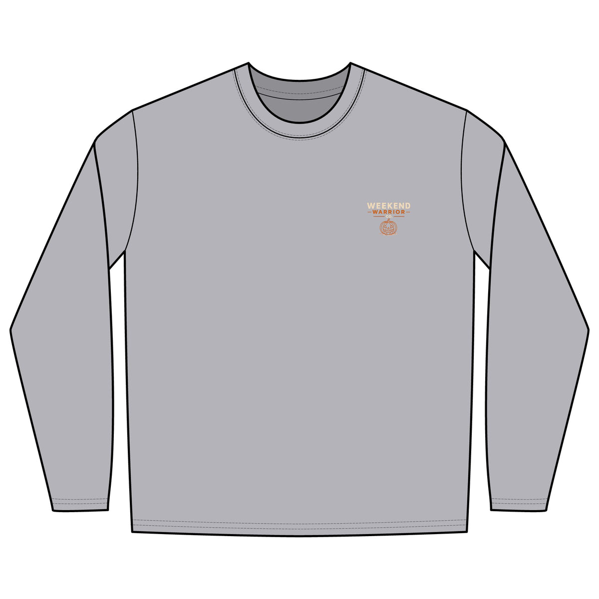 LIMITED EDITION Weekend Warrior Long Sleeve Tee — Spooky Halloween Graphic