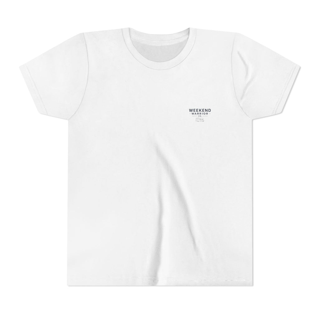 Weekend Warrior Youth Tee — Coastal Camping Shirt
