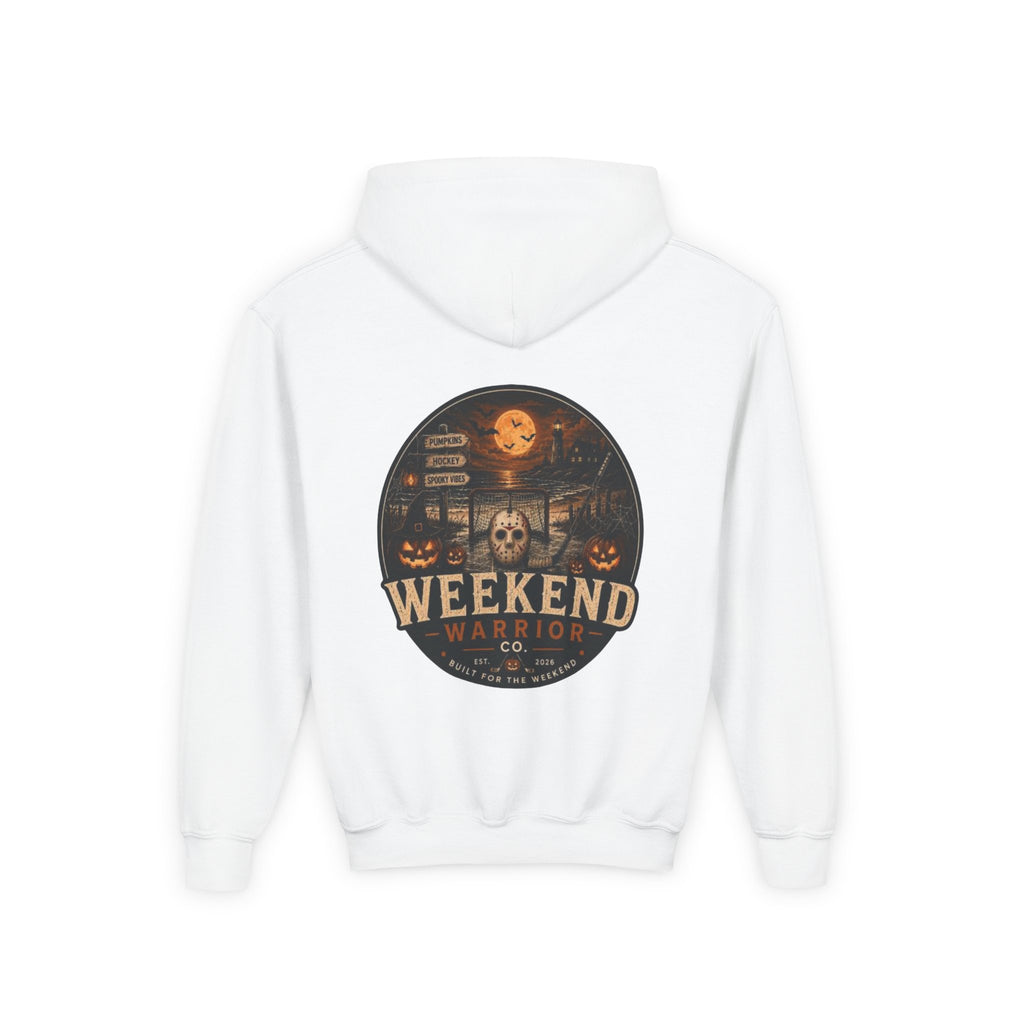 LIMITED EDITION Youth Weekend Warrior Spooky Hockey Hoodie