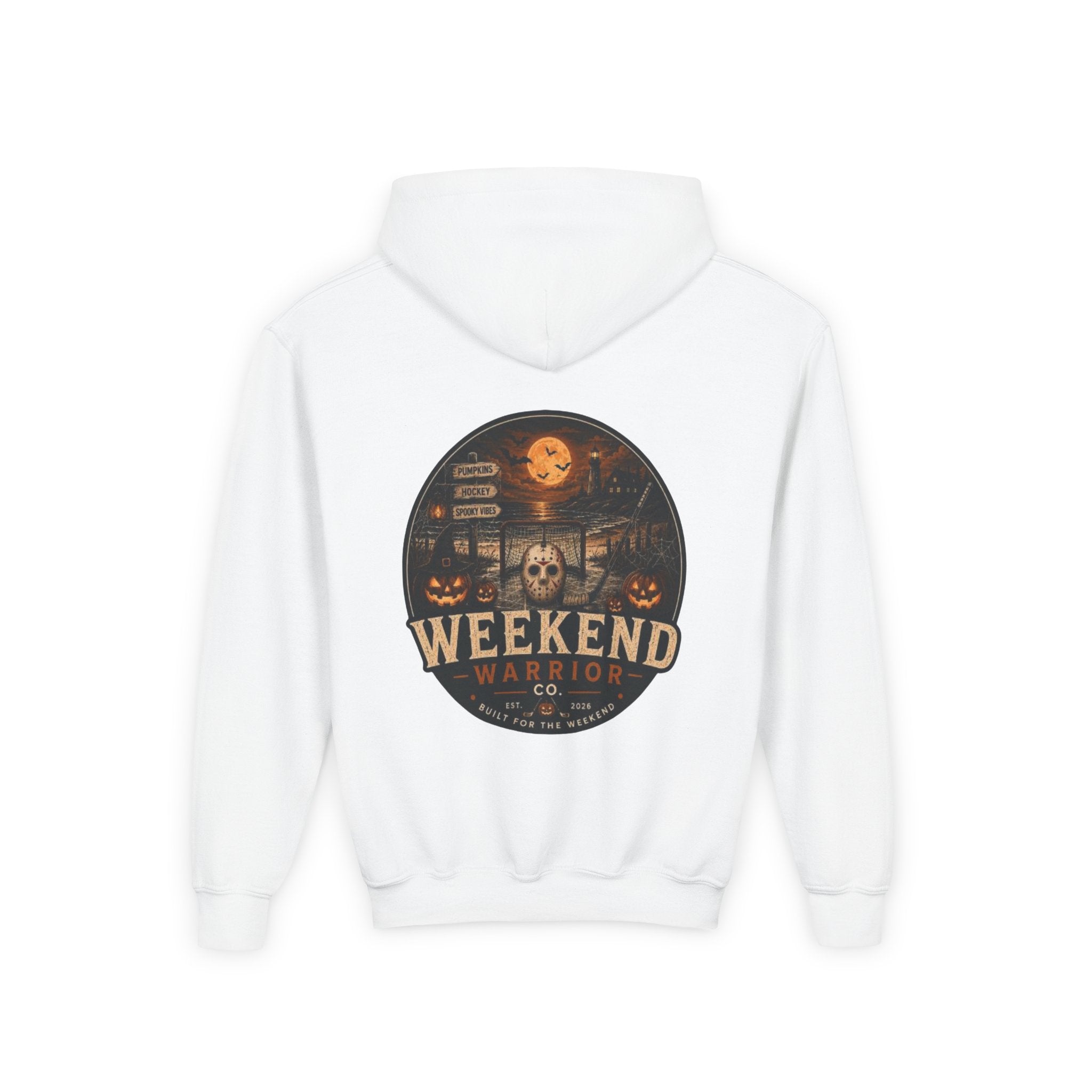 LIMITED EDITION Youth Weekend Warrior Spooky Hockey Hoodie