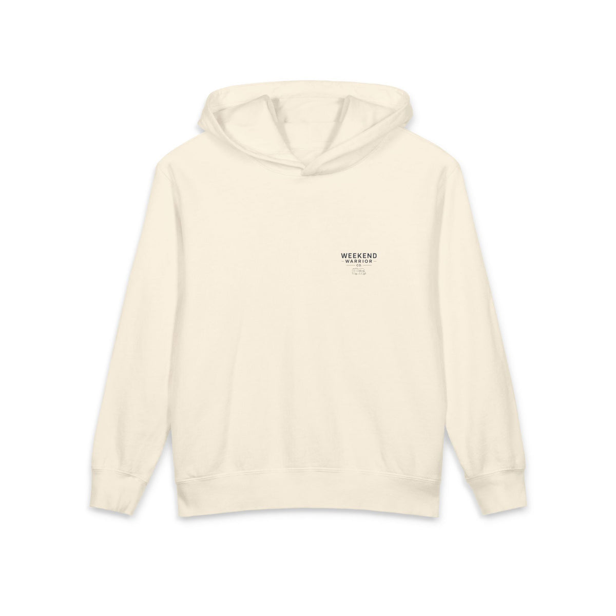 Weekend Warrior Youth Hoodie — Coastal Camping Sweatshirt