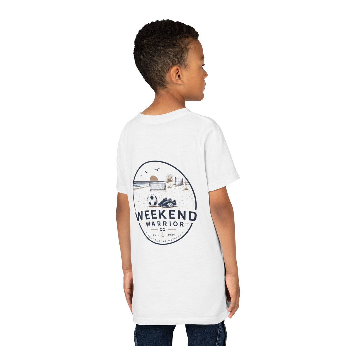 Weekend Warrior Youth Tee — Coastal Soccer Shirt
