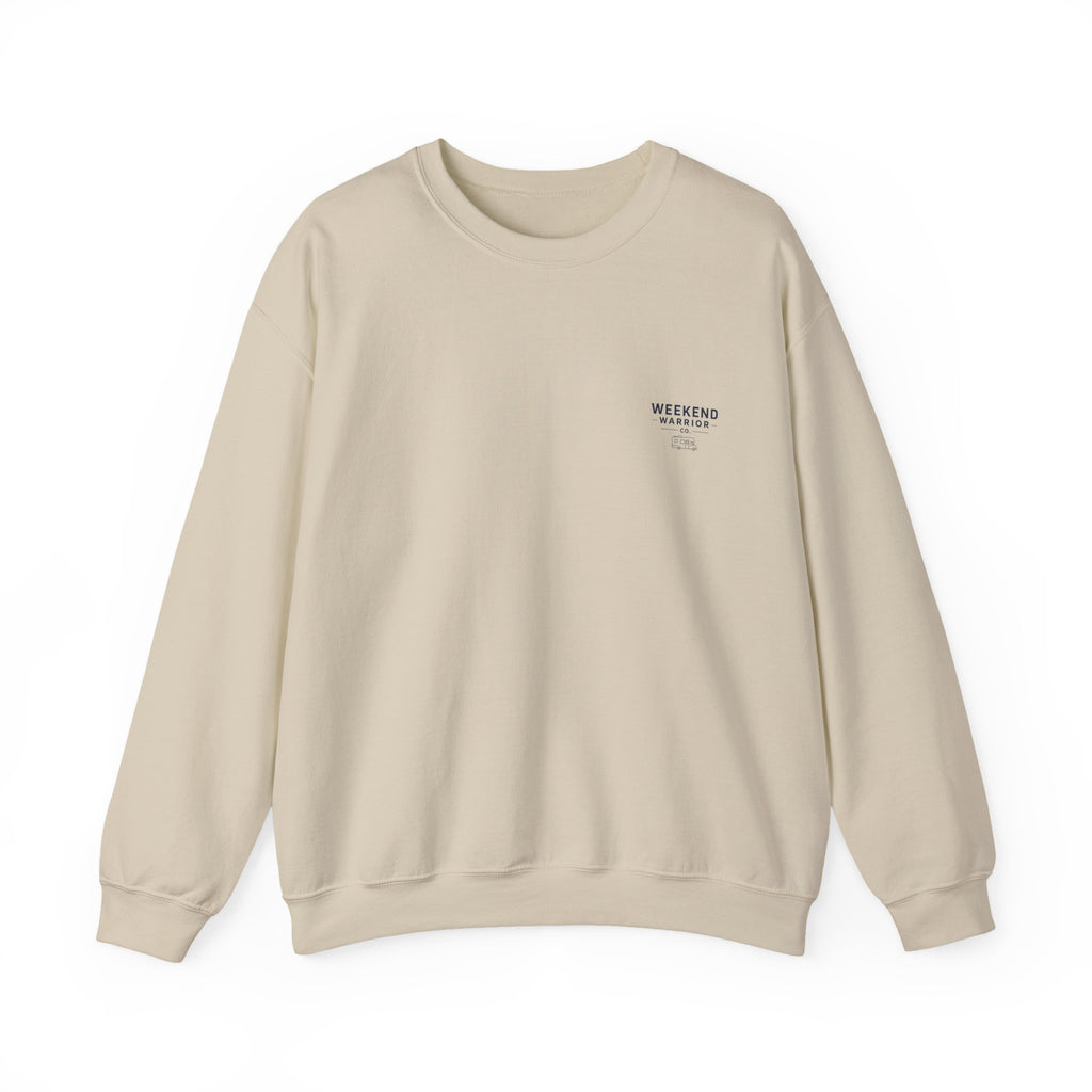 Weekend Warrior Sweatshirt – Camping Graphic Crewneck