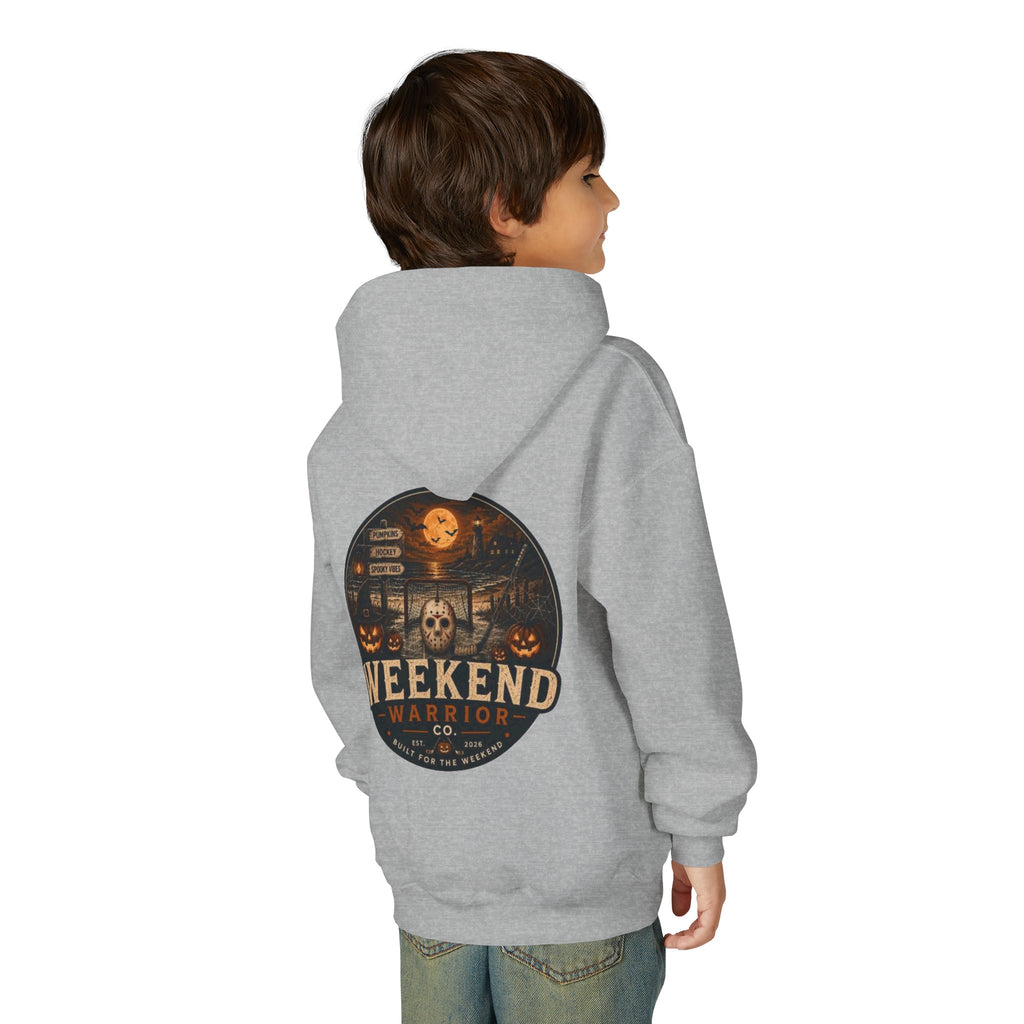 LIMITED EDITION Youth Weekend Warrior Spooky Hockey Hoodie