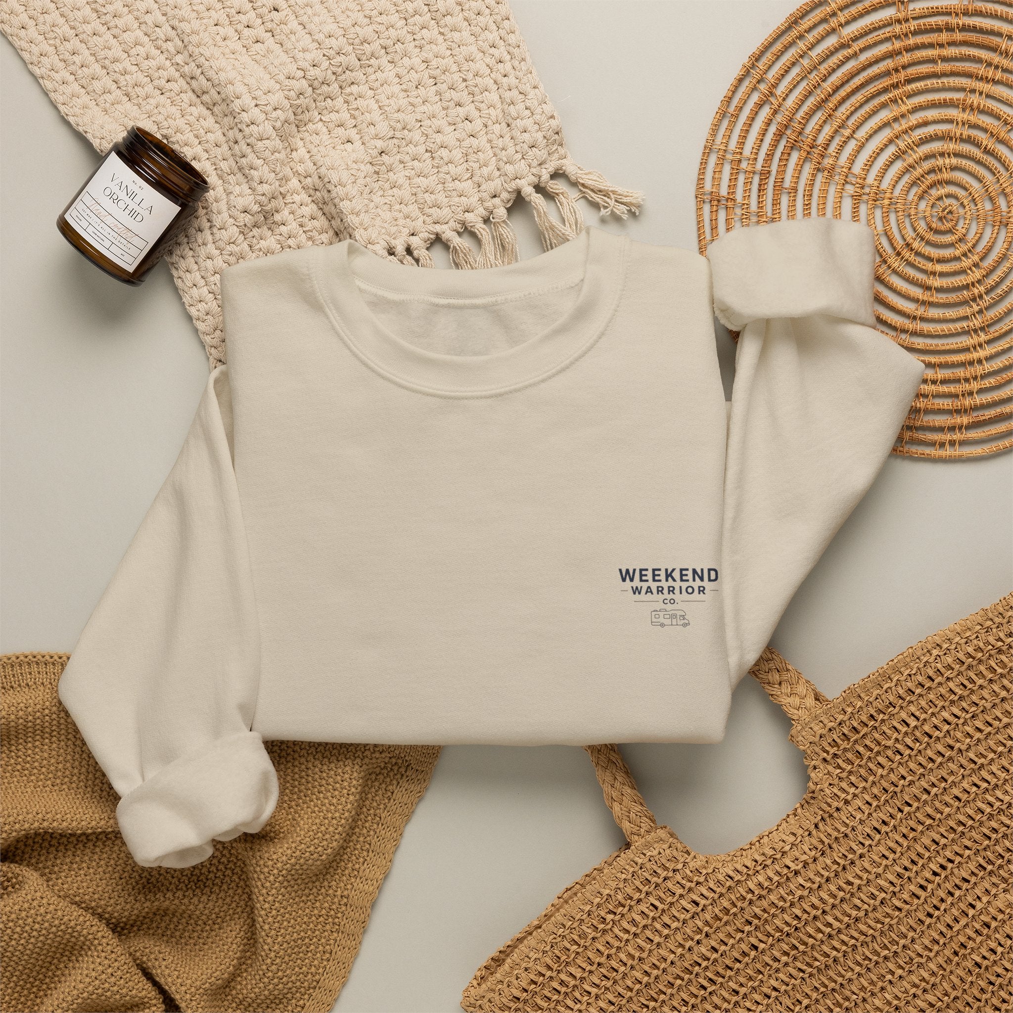 Weekend Warrior Sweatshirt – Camping Graphic Crewneck