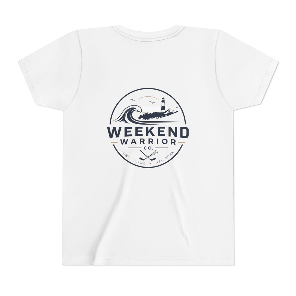 Weekend Warrior Youth Tee — Coastal Lighthouse Surf Graphic Shirt
