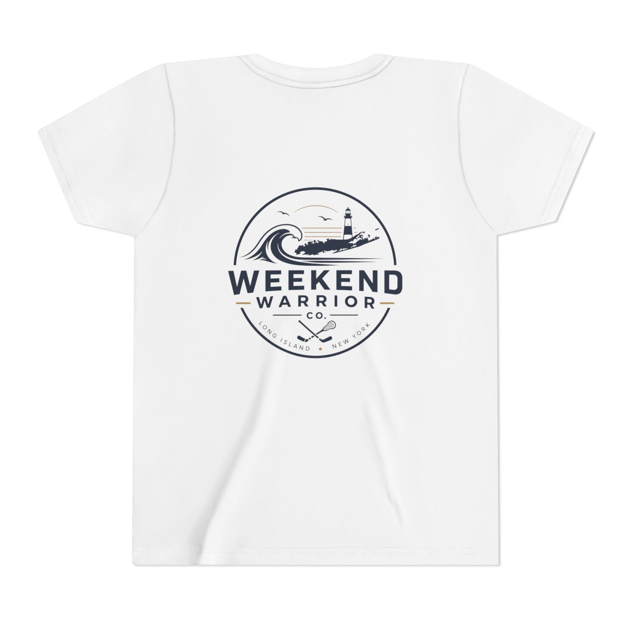 Weekend Warrior Youth Tee — Coastal Lighthouse Surf Graphic Shirt