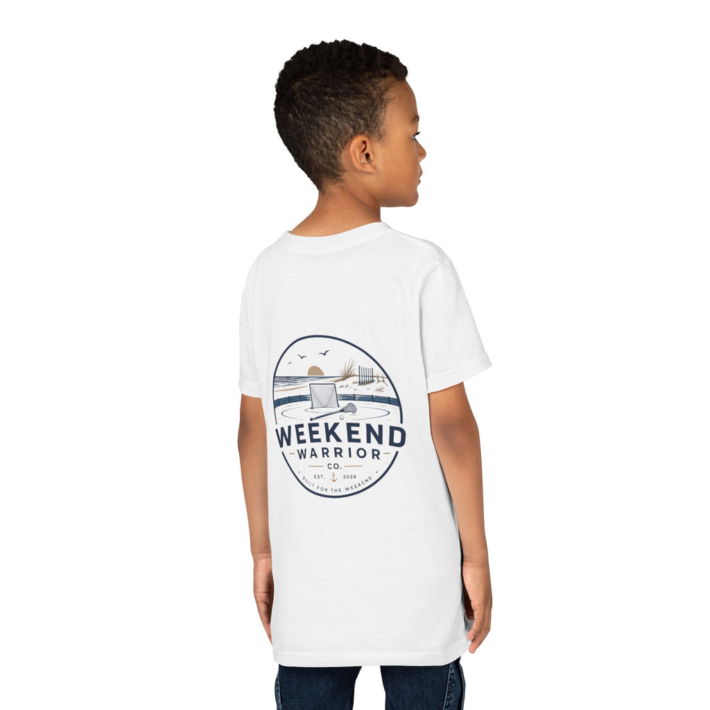 Weekend Warrior Youth Tee — Coastal LAXX Graphic Shirt