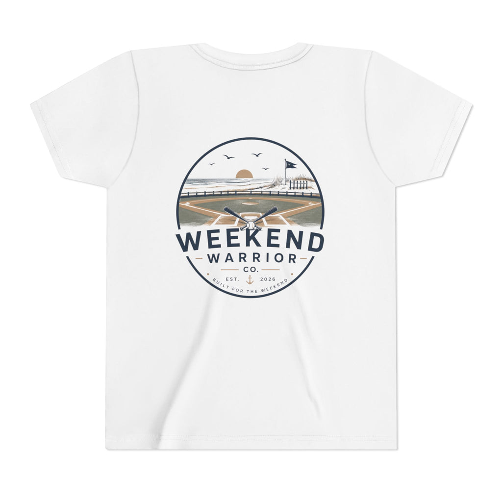 Weekend Warrior Youth Tee — Coastal Baseball Graphic Shirt