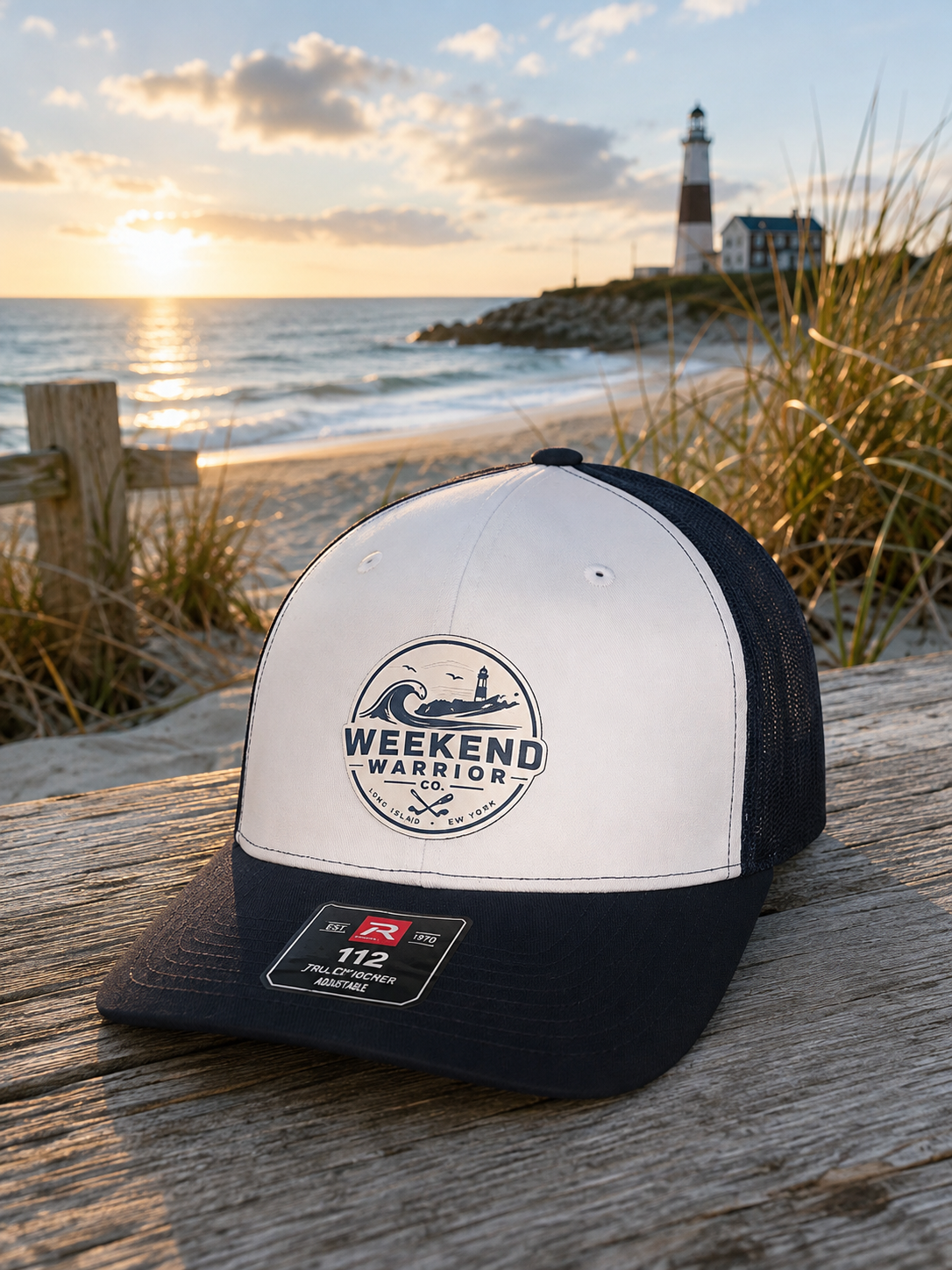 Richardson Trucker Hat White/Navy