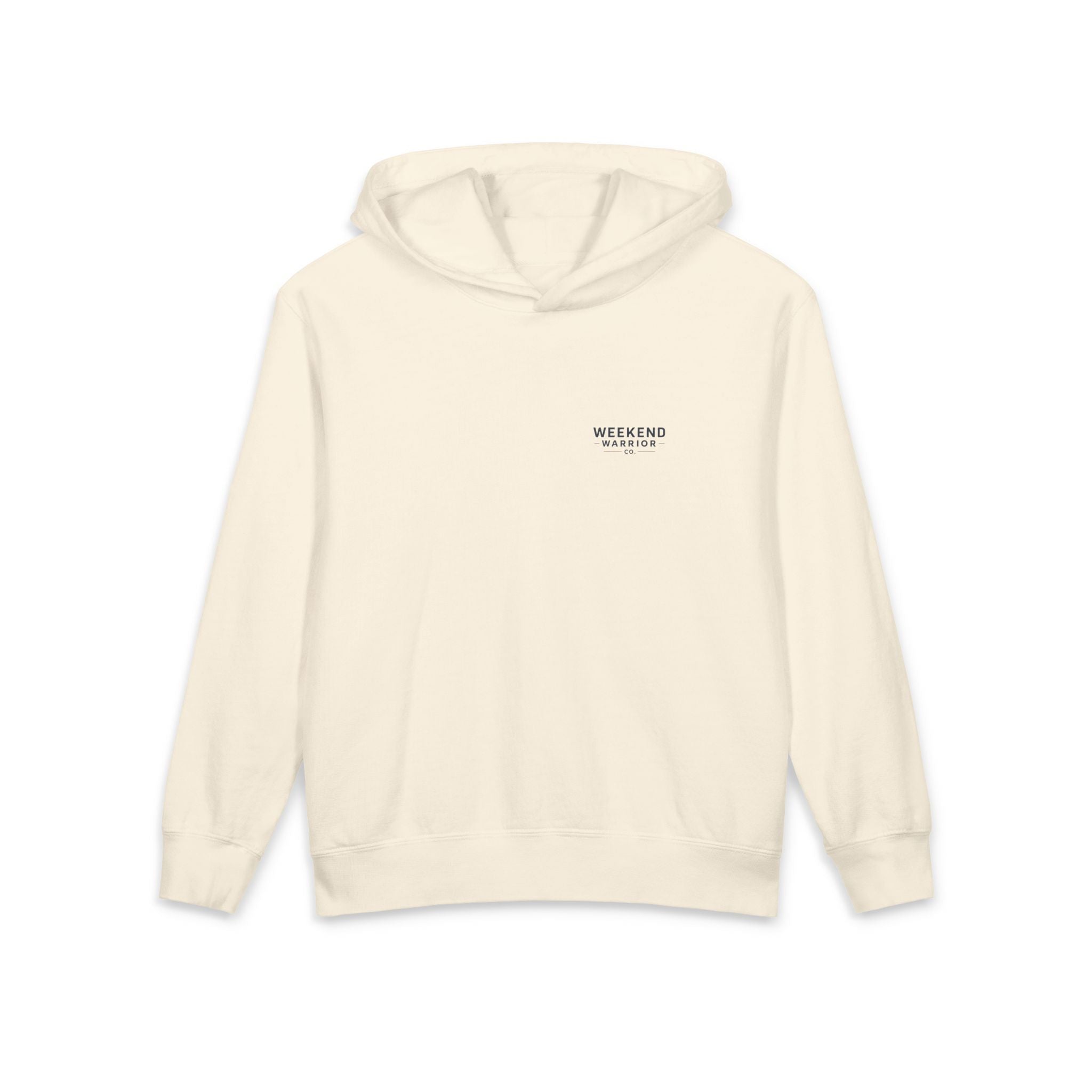 Custom OG  Weekend Warrior Youth Hoodie — Adventure Graphic Lightweight Pullover
