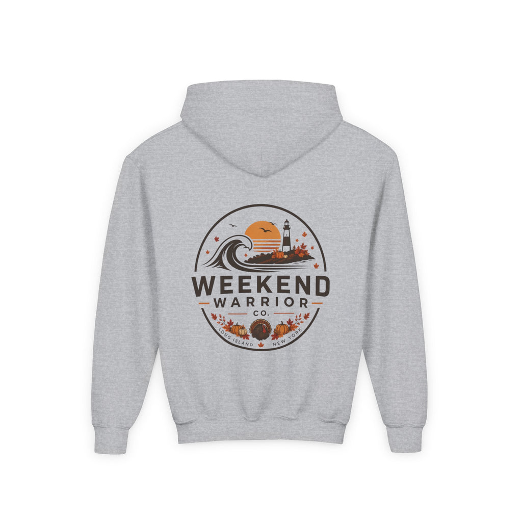 LIMITED EDITION Weekend Warrior Youth Hoodie — Thanksgiving Graphic