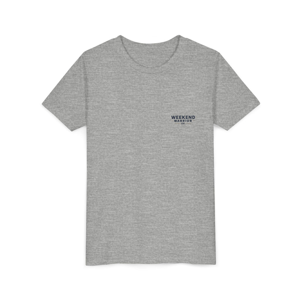 Weekend Warrior Youth Tee — Coastal Lighthouse Surf Graphic Shirt