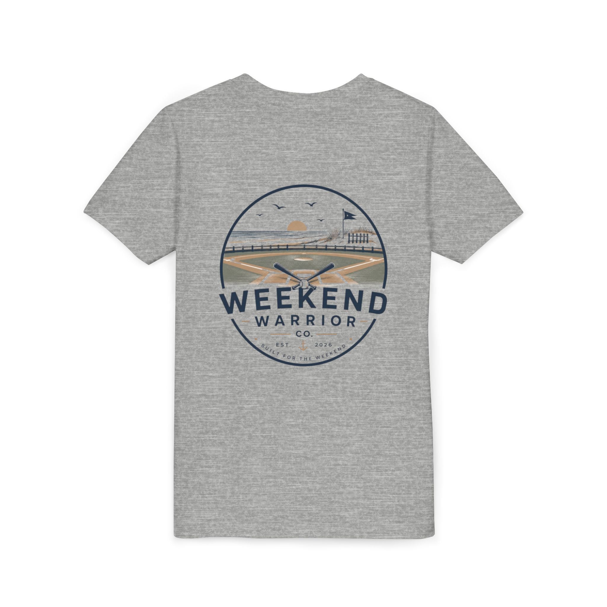 Weekend Warrior Youth Tee — Coastal Baseball Graphic Shirt