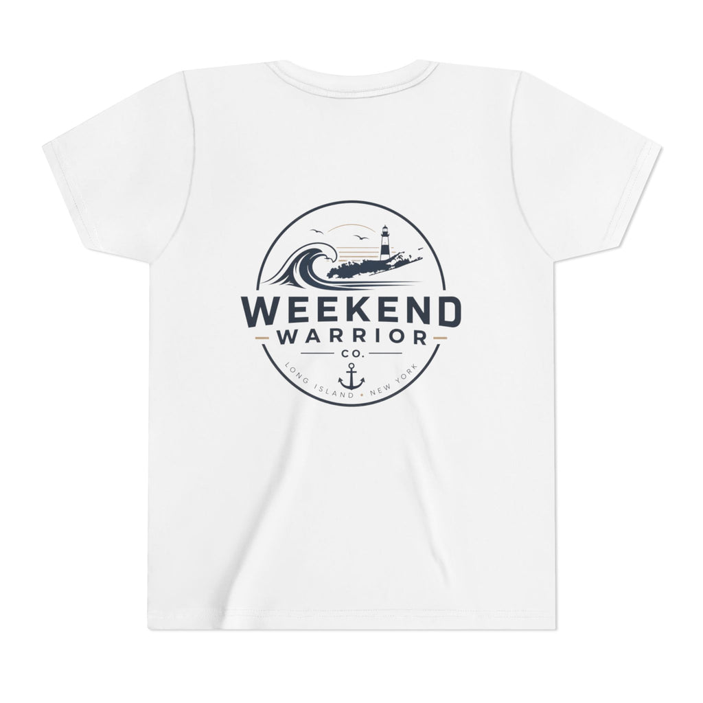 Custom OG Weekend Warrior Youth Tee — Coastal Lighthouse Surf Graphic Shirt