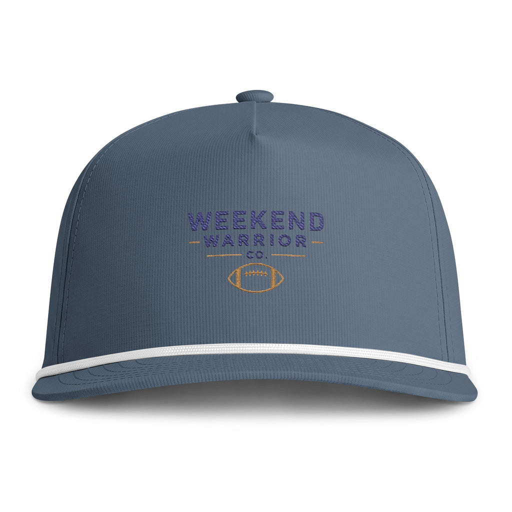 Weekend Warrior Rope Cap — Vintage Football Sunwashed Hat