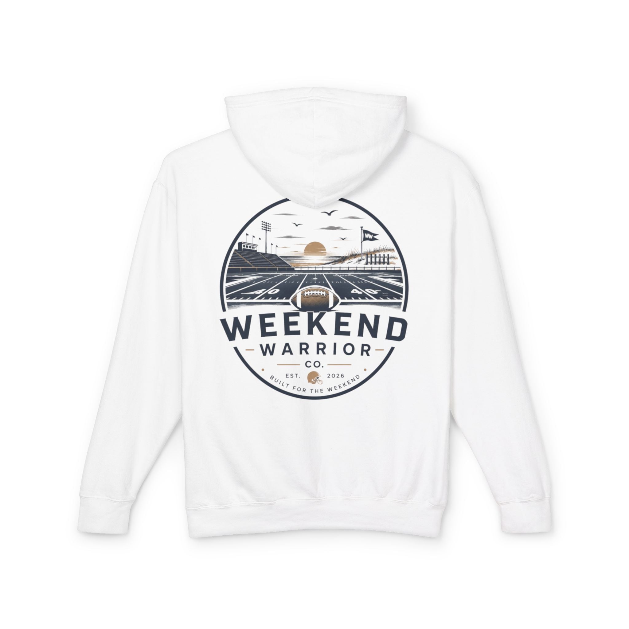 Weekend Warrior Hoodie — Coastal Football Hooded Sweatshirt