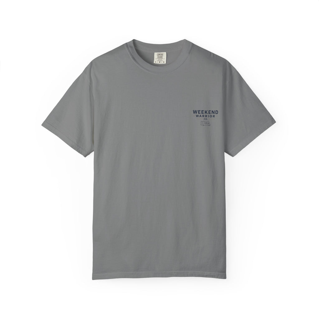 Weekend Warrior T-Shirt — Coastal Camping Graphic