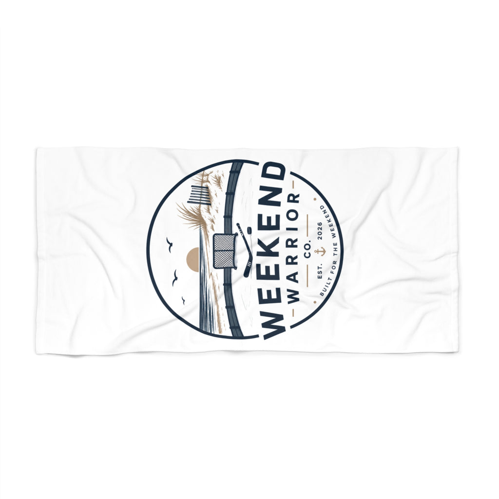Weekend Warrior Beach Towel — Coastal Hockey Logo Towel