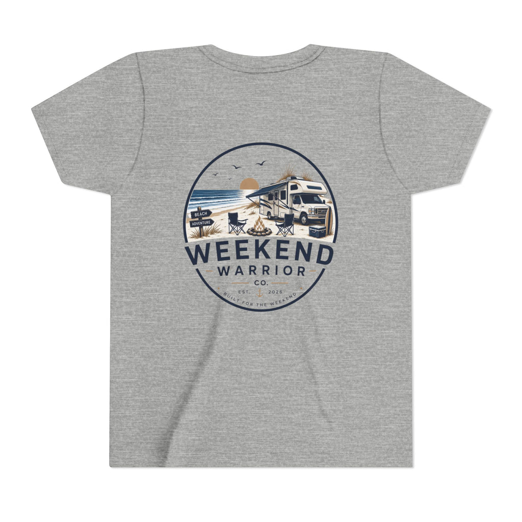 Weekend Warrior Youth Tee — Coastal Camping Shirt