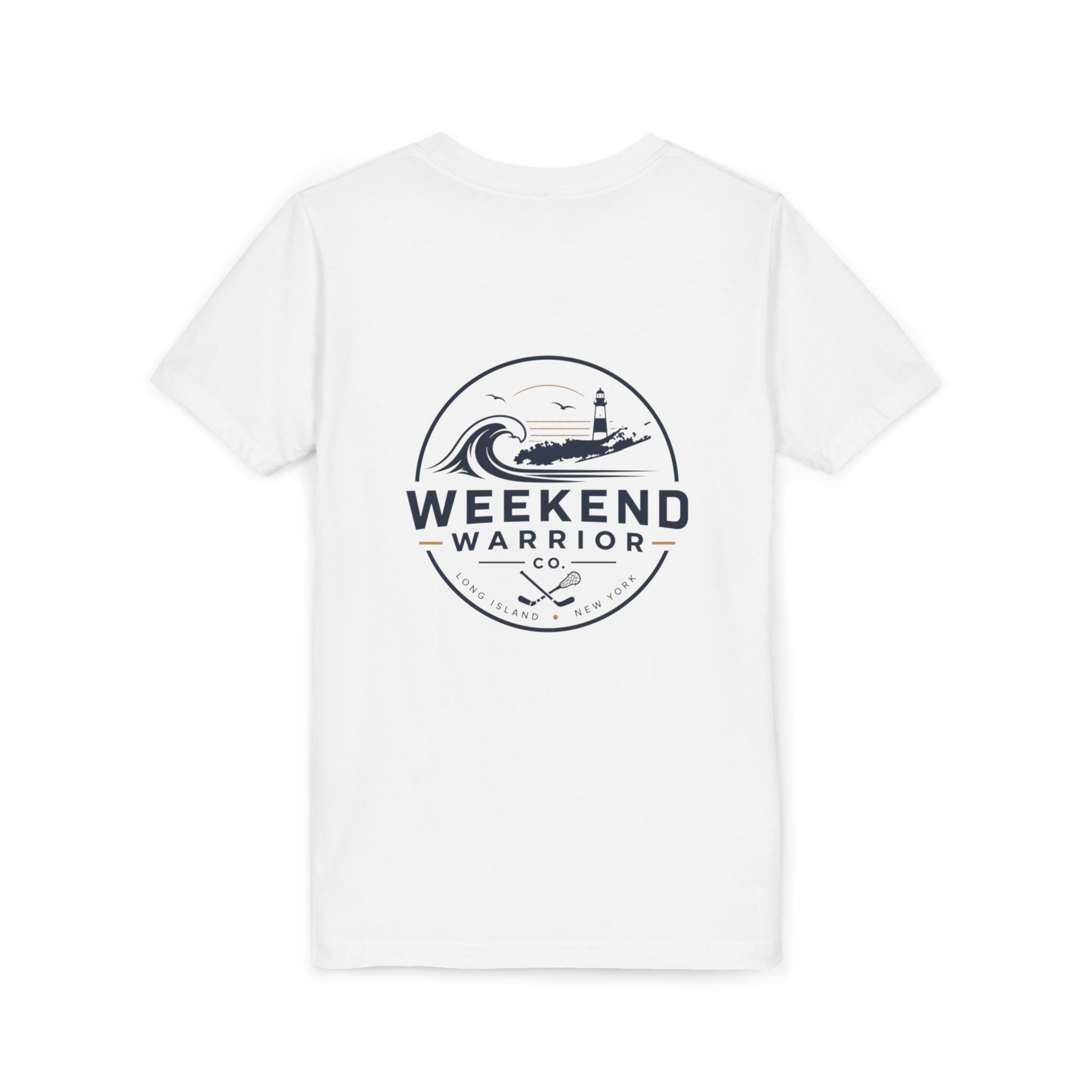 Weekend Warrior Youth Tee — Coastal Lighthouse Surf Graphic Shirt