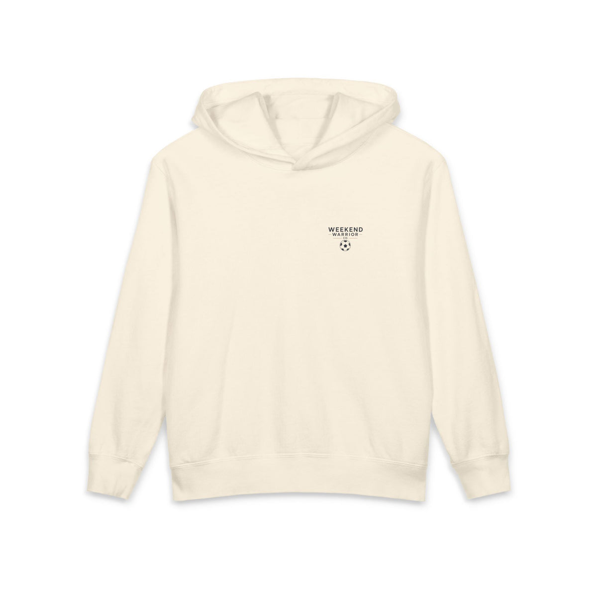 Weekend Warrior Youth Hoodie — Coastal Soccer Lightweight Pullover