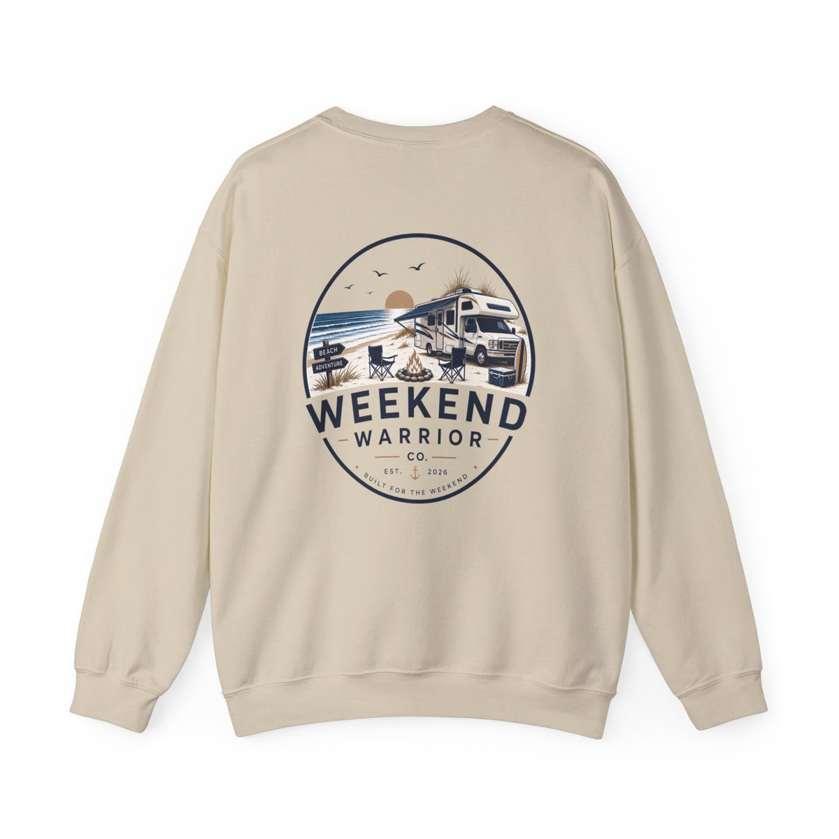 Weekend Warrior Sweatshirt – Camping Graphic Crewneck