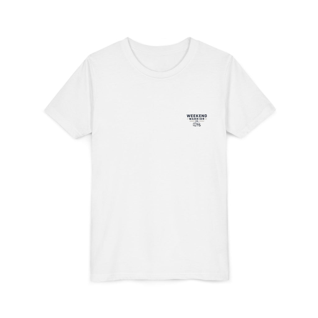 Weekend Warrior Youth Tee — Coastal Camping Shirt