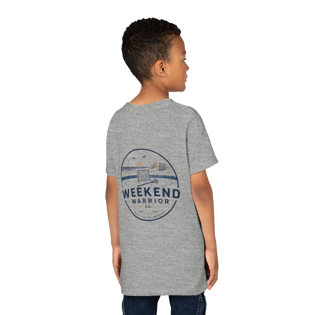 Weekend Warrior Youth Tee — Coastal LAXX Graphic Shirt