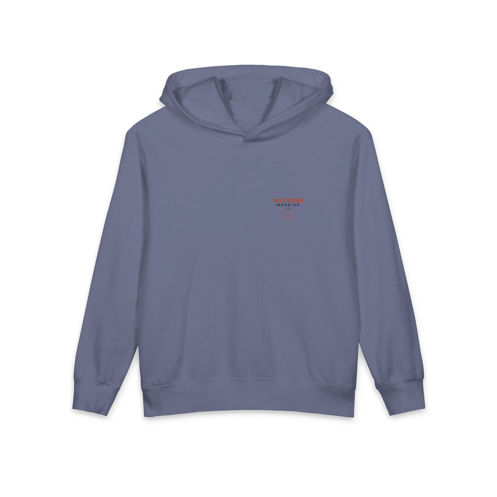 Weekend Warrior Youth Hoodie — Coastal Fall Sweatshirt