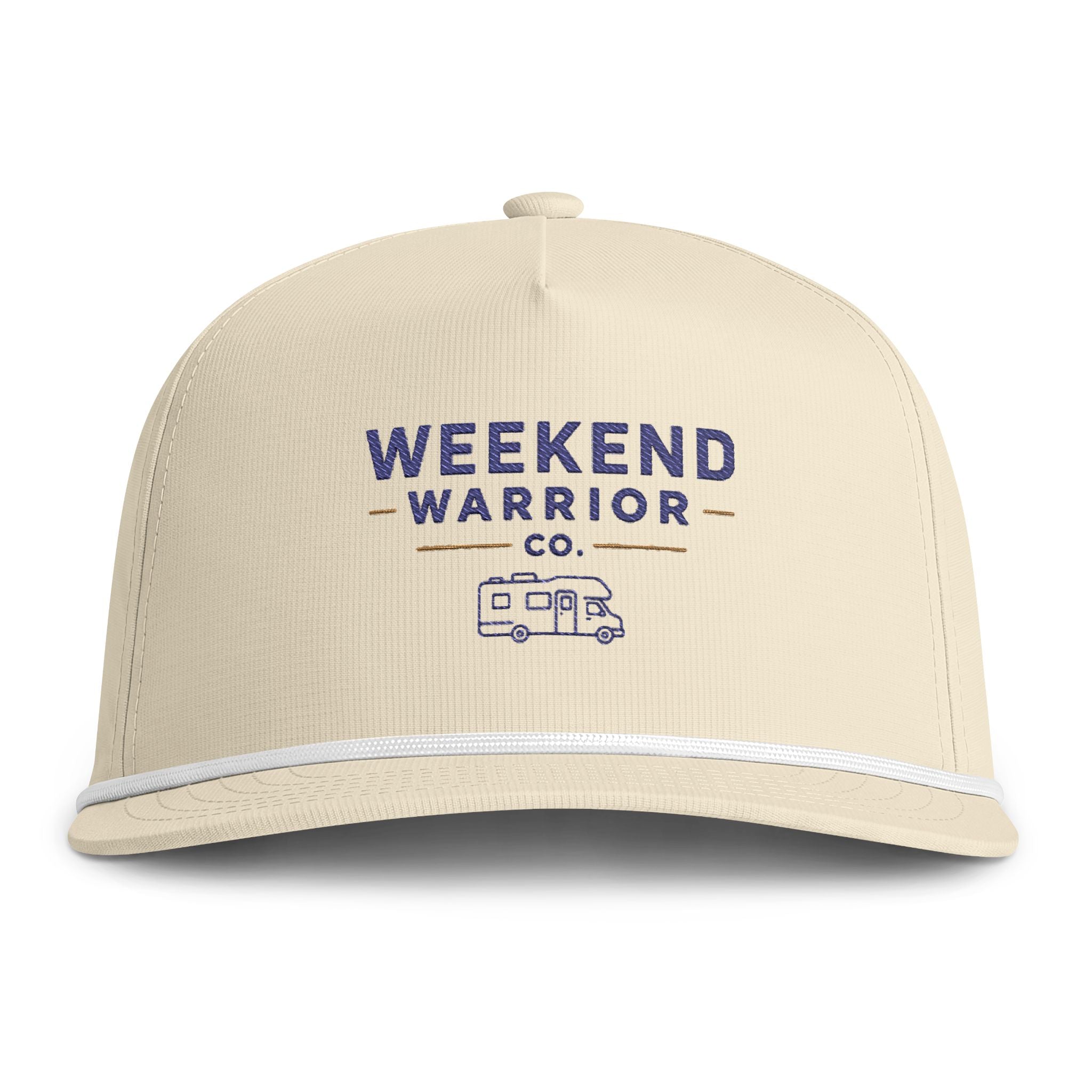 Weekend Warrior Rope Cap — Vintage Camping Sunwashed Hat
